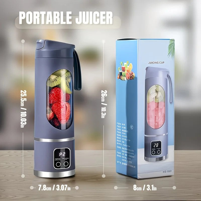 (Purple)Portable USB Charging Blender & Juicer - Easy to Clean, Suitable for Fruit and Vegetable Drinks, Smoothies - Capacity Ranging from 10.14 oz to 16.91 oz