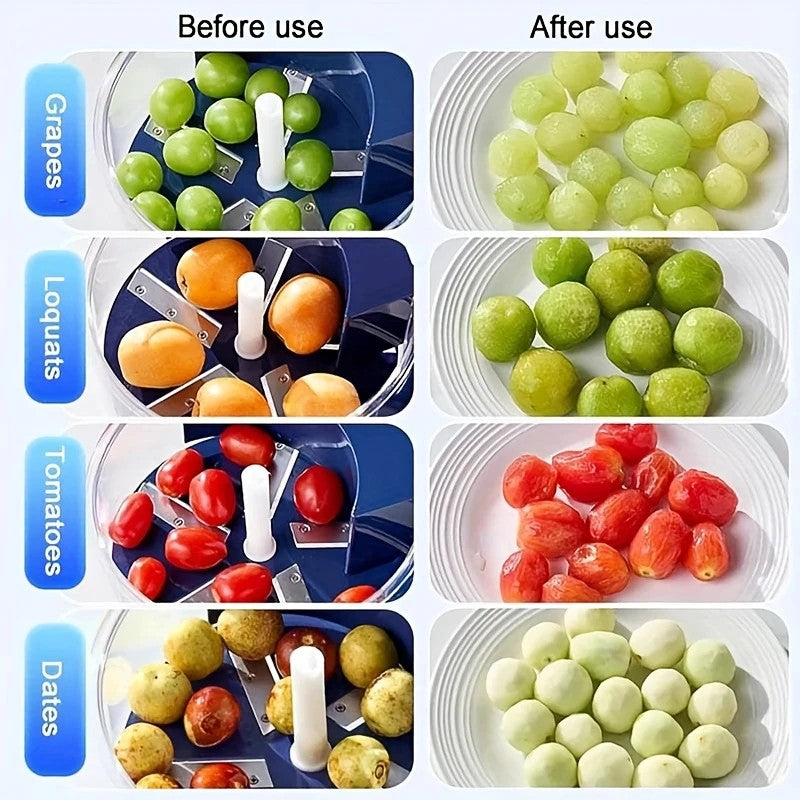 Electric Fruit Peeler Automatic Peeling Machine for Grapes, Cherry Tomatoes, and Garlic Multifunctional Kitchen Tool
