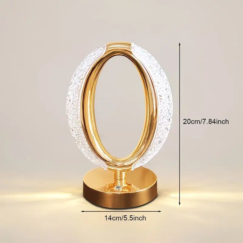 Rechargeable acrylic crystal desk lamp with 3 color temperatures touch control, USB charging for portability, and stepless brightness adjustment. Diamond-cut design serves as both an ambient light and an art piece./sunflower seed