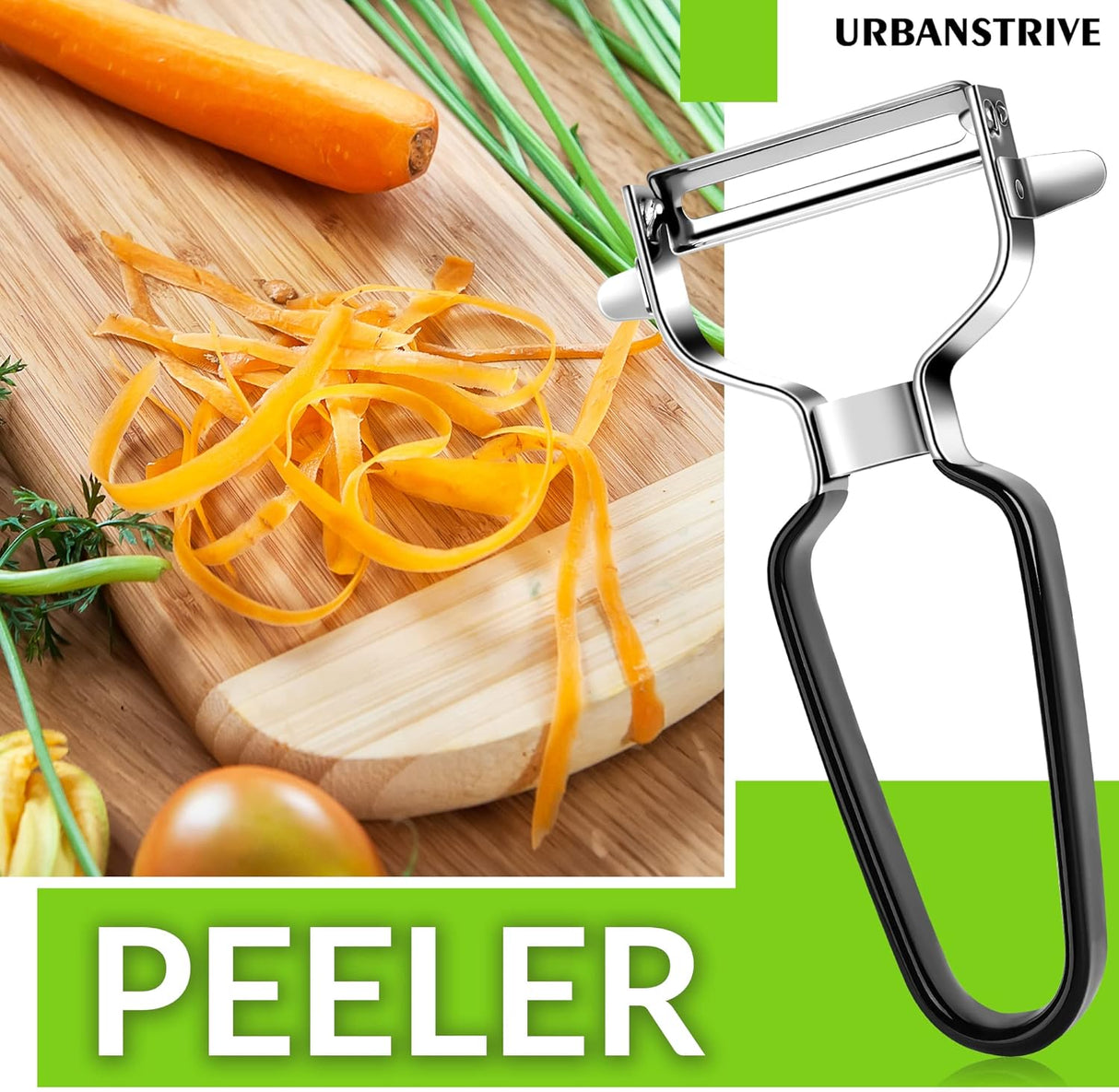 Stainless Steel Y Shaped Vegetable Peelers For Kitchen, Heavy Duty Potato Peeler Hand, Fruit Peeler Veggie Peeler, Kitchen Food Peelers, Comfortable Handle, Dishwasher Safe, Black