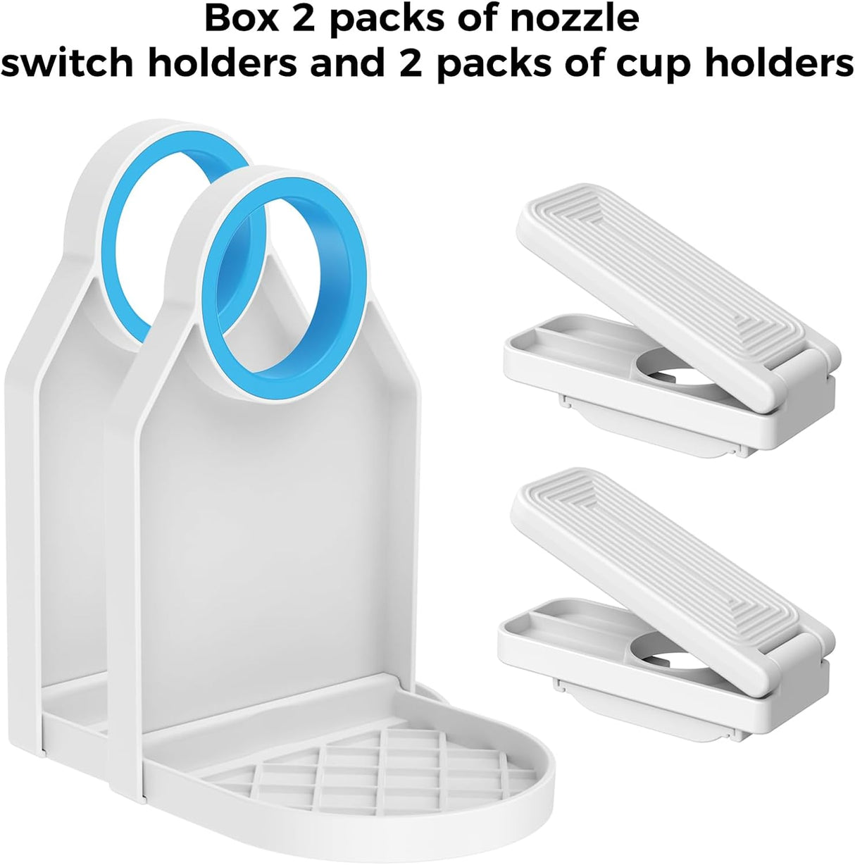 2 Pack Laundry Detergent Dispenser Cup Holder, Nozzle butt upgrade,Easily No More runny or Messy Laundry Detergent, Laundry Cup Holder and drip Tray Room Organizati and Storage