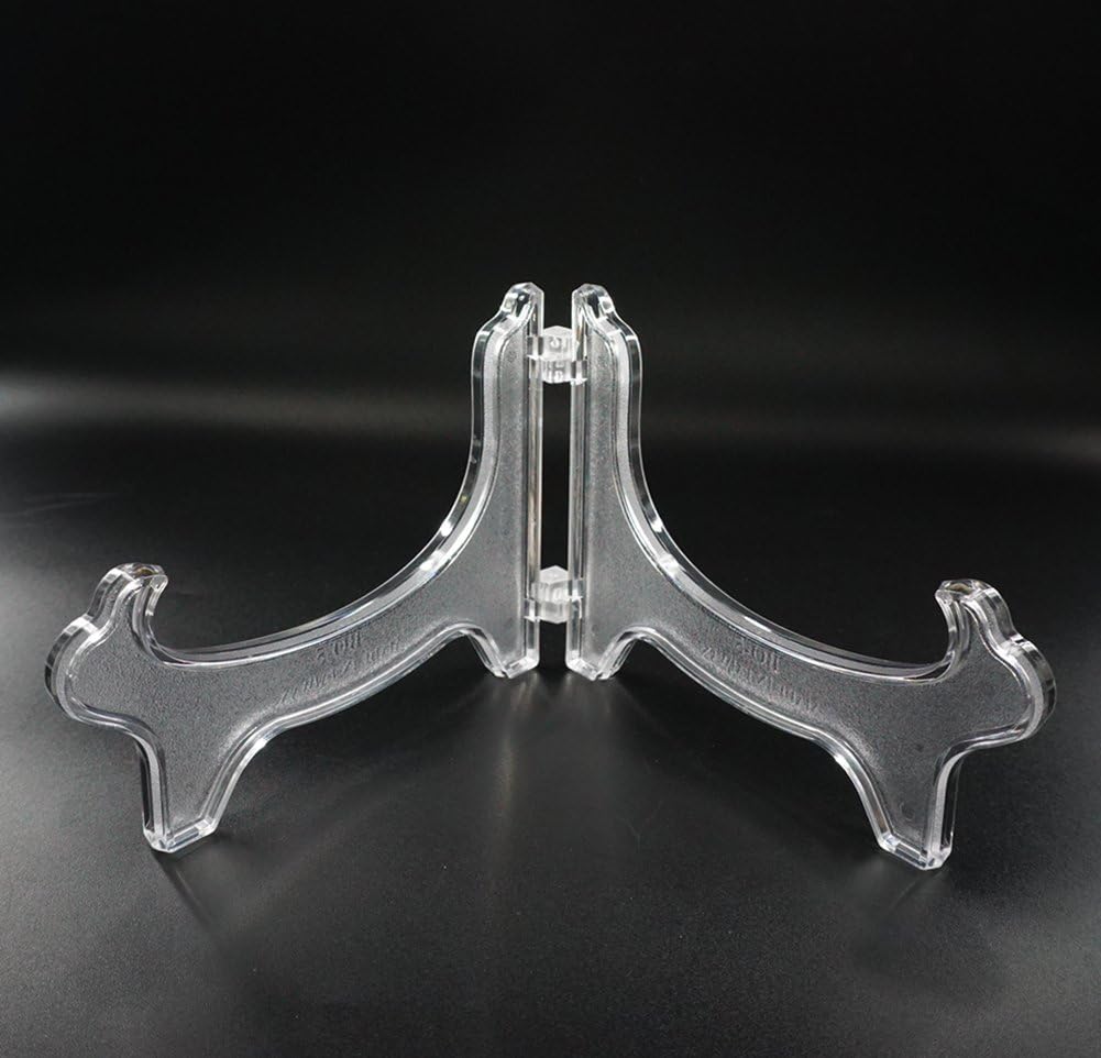 Display Stand Easel Bowl Stand for Display Large Deep Bowls, Platters and Deep Dishes Clear