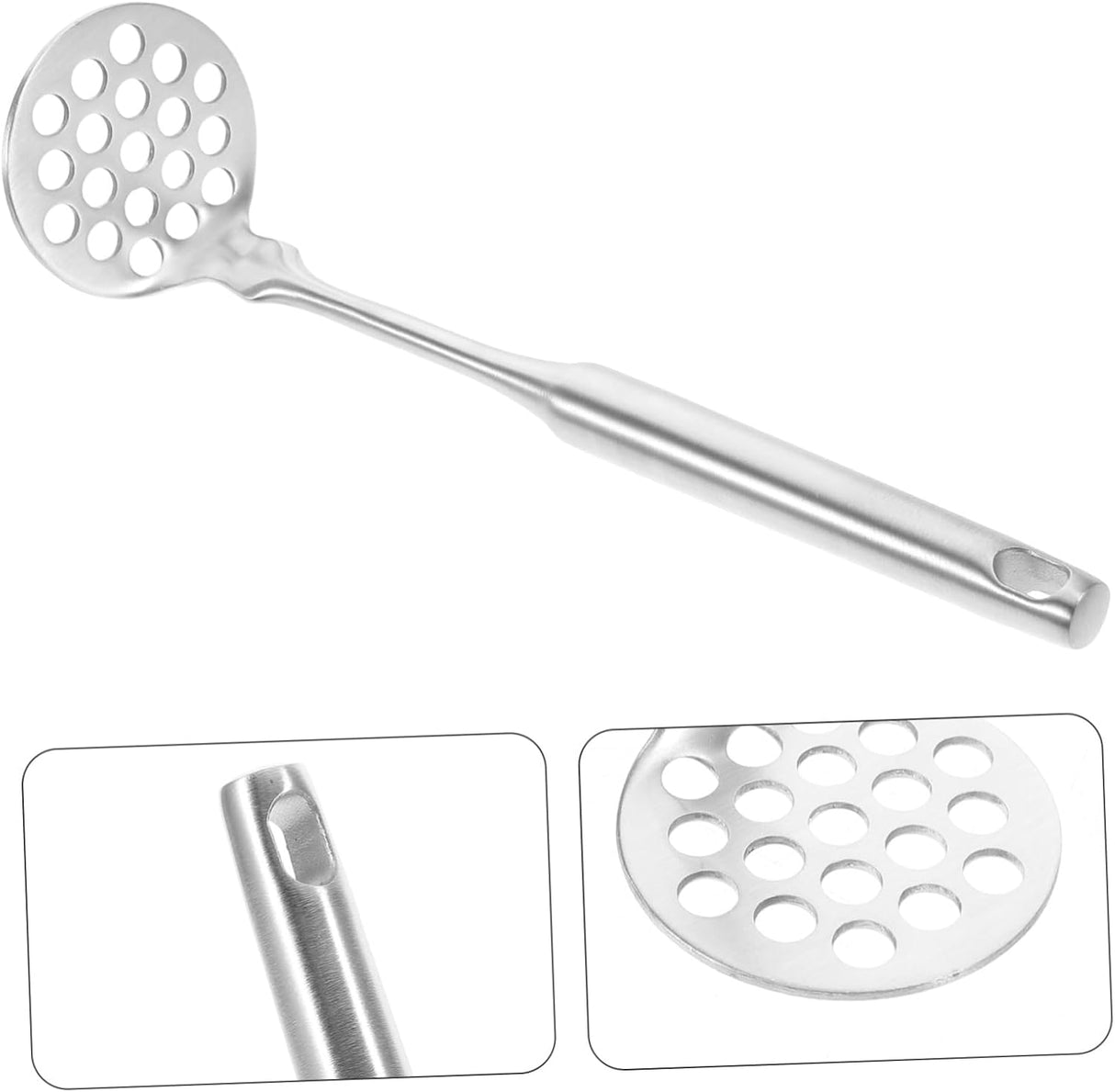 Robust Potato Masher for Vegetables & Fruit - Dishwasher Safe Kitchen Tool - Easy to Clean