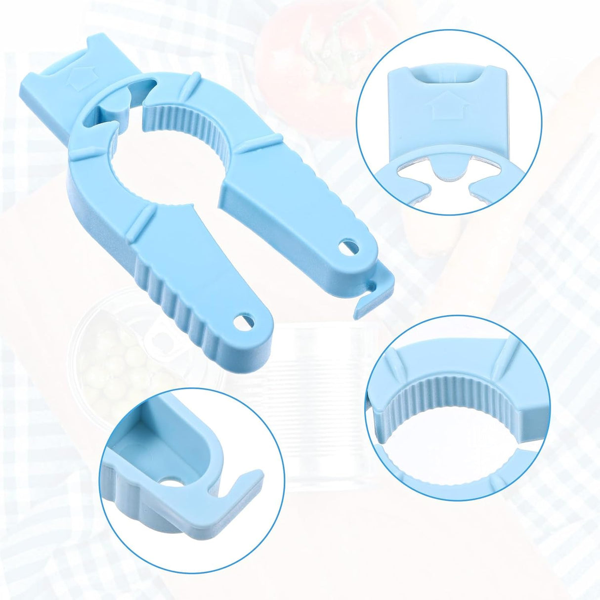 3-Piece Multifunctional Can Opener Set - Kitchen Helper for Effortless Opening & Nail Protection