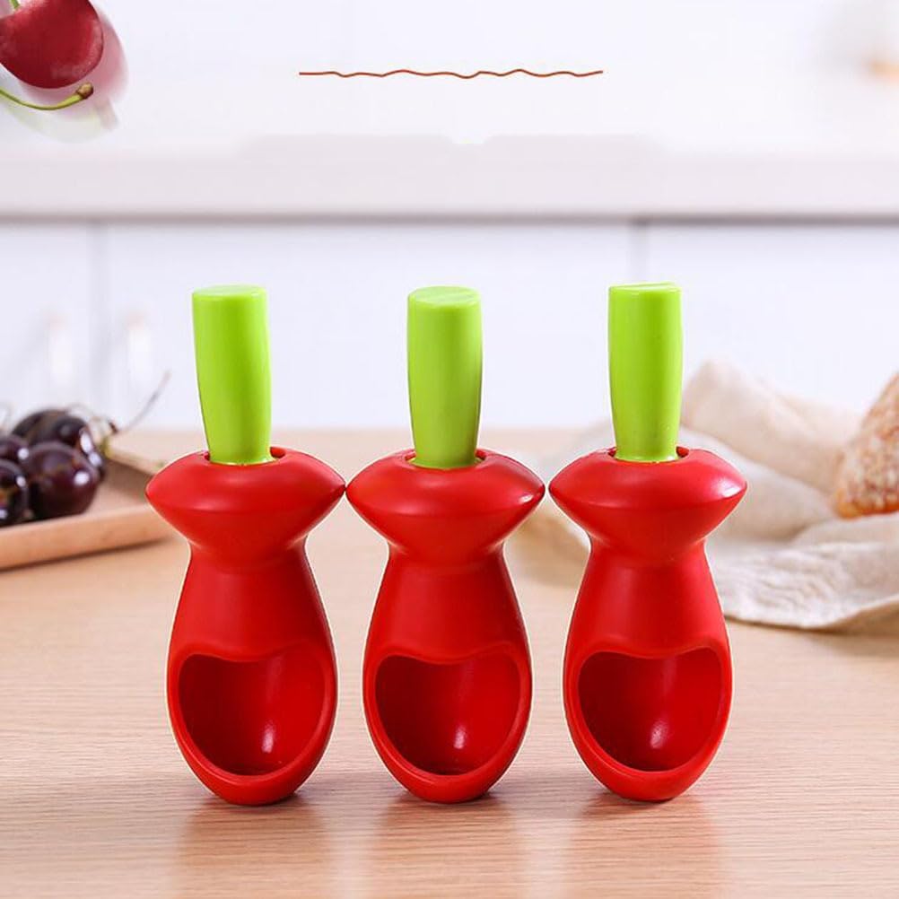 Cherry and Olive Pitter with Splatter Protection for Clean Work - Handy Kitchen Tool