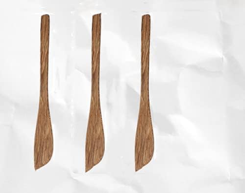 3-Piece Teak Kitchen Utensil Set Safe for Non-Stick Pans Heat Resistant Cooking Tools