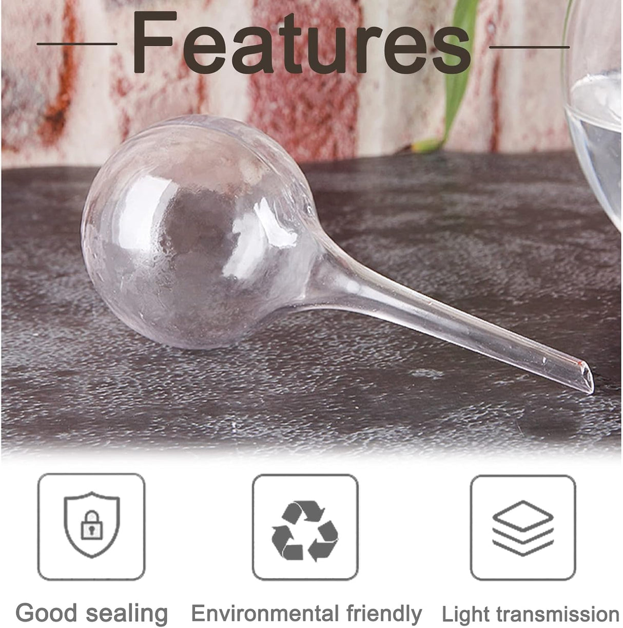 8 Pack Self Watering Balls Transparent Automatic Plant Waterer for Indoor Outdoor Flower Pots Plastic Self Watering Device