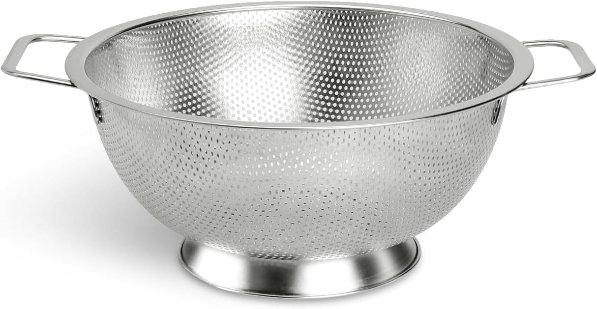 Colander Stainless Steel 3-Quart, Kitchen Strainer for Pasta, Fruits Vegetables, Dishwasher Safe