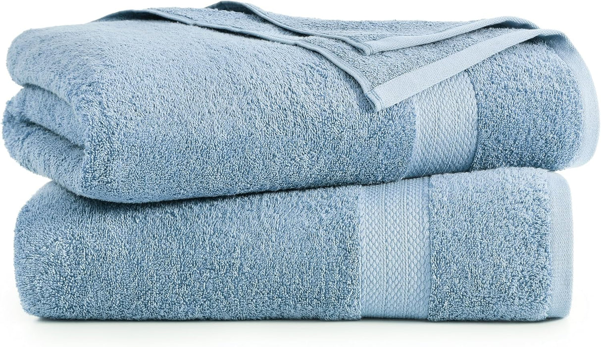 Bath Sheets Bathroom Towel Set- 2 Pack 100% Cotton Extra Large Bath Towels, Oversized Bath Towels, Luxury Bath Towels Large Bathroom Set, Shower Towels Bath Towel Sets for Bathroom, 35x66 - Allure