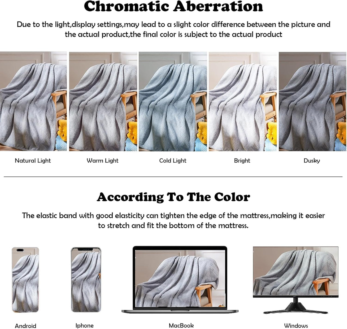 Super Soft Throw Size Blanket Grey Premium Silky Flannel Fleece Leaves Pattern Lightweight Bed Blanket All Season Use (Grey, Throw(50"x60"))