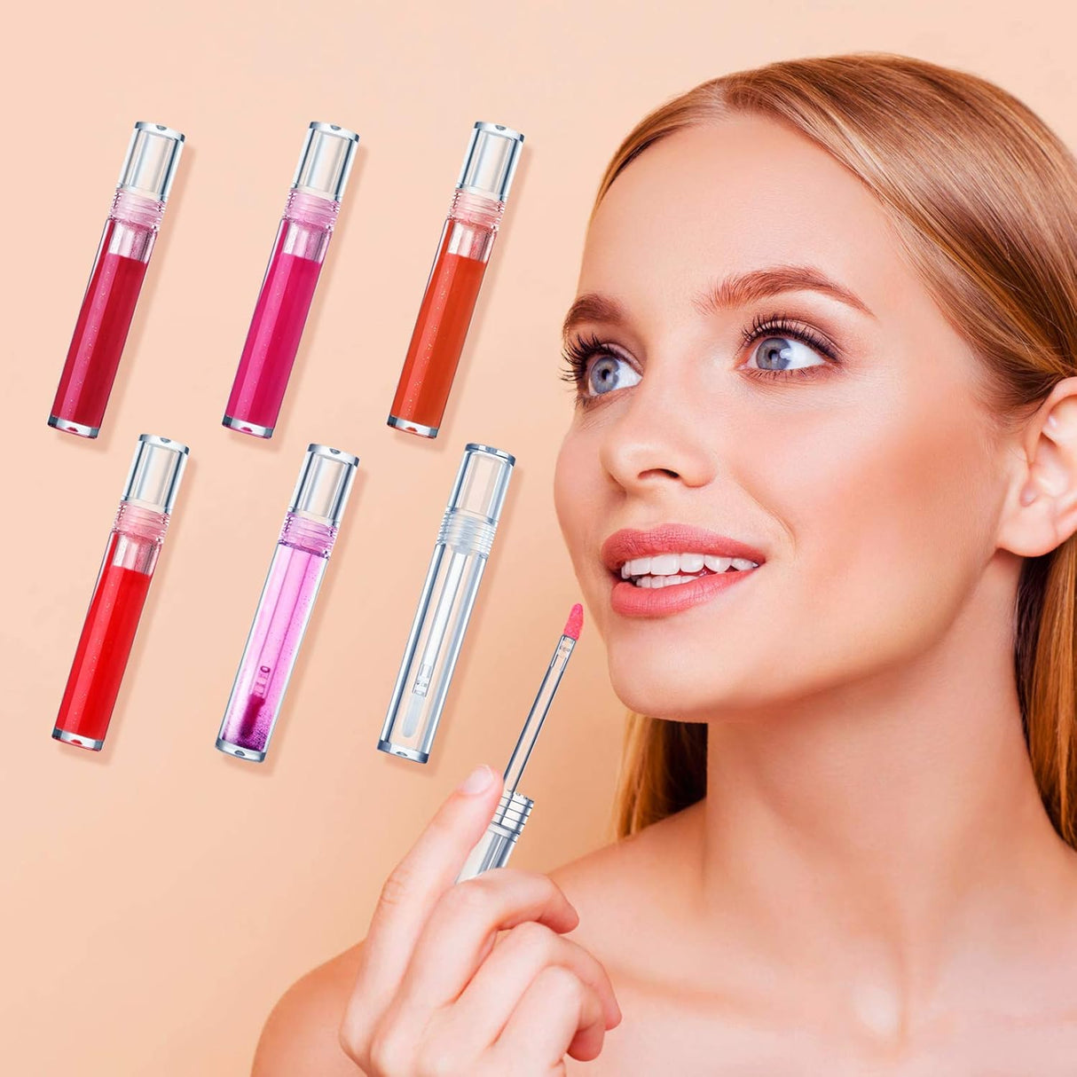 30 Pieces Empty Lip Gloss Tubes 5 ml Transparent Lip Gloss Containers Clear Refillable Lipstick Container Lip Balm Bottles Eyelash Growth Liquid Tube Cosmetic Container with Rubber Stoppers