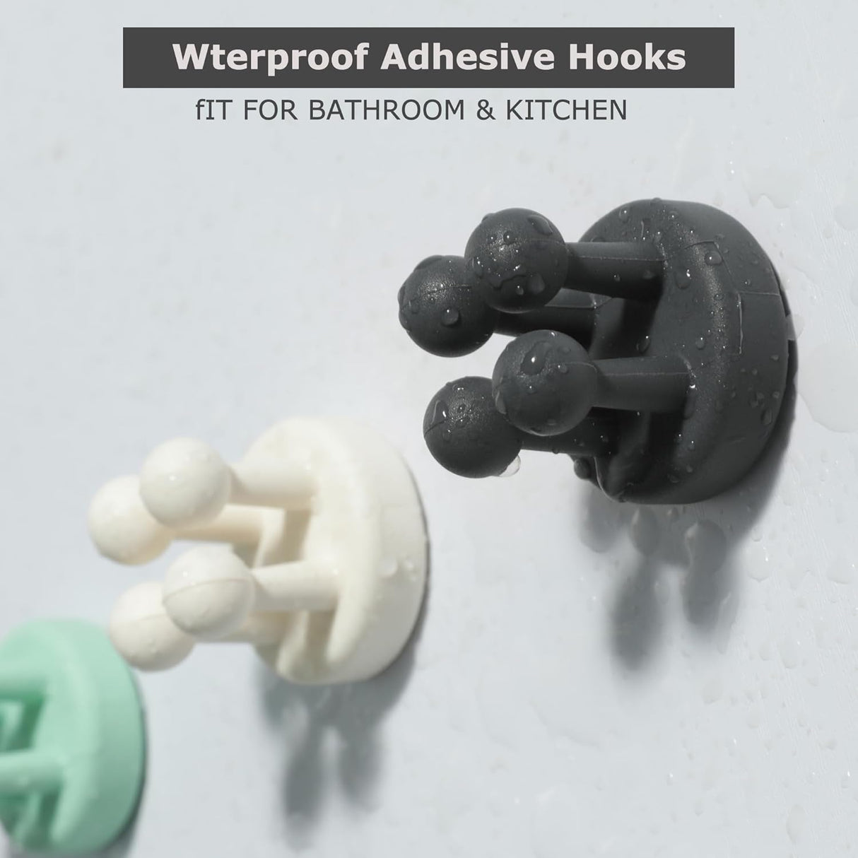 4 pcs Silicone Toothbrh Holder Multi-Function Hook Waterproof self Adhesive Single Toothbrh Hook Plug Holder for Wall for Hanging Bathroom Kitchen Living Room Office