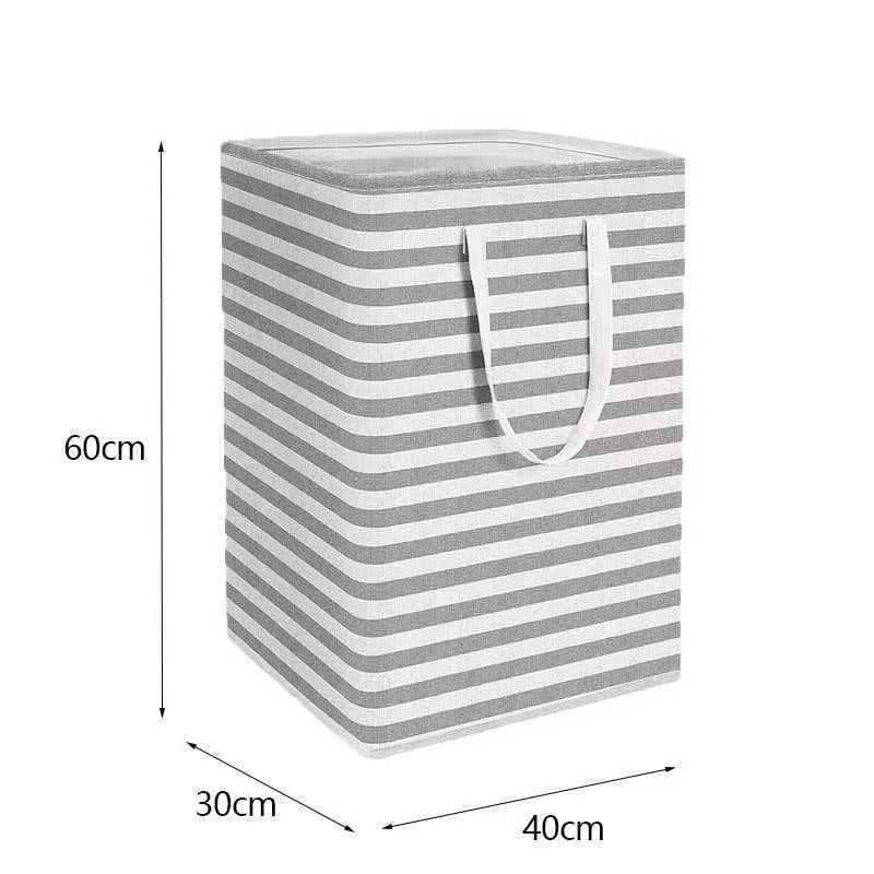 75L Large Collapsible Laundry Hamper, Tall Foldable Dirty Clothes Baskets Waterproof, Freestanding Design with Easy Carry Handles in Dorm Bedroom Bathroom College, Grey