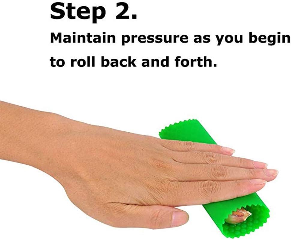 Garlic Peeler Skin Remover Roller Keeper,Easy Quick to Peeled Garlic Cloves with Silicone Tube Roller Garlic Peeling Kitchen Tool(3 Colors)