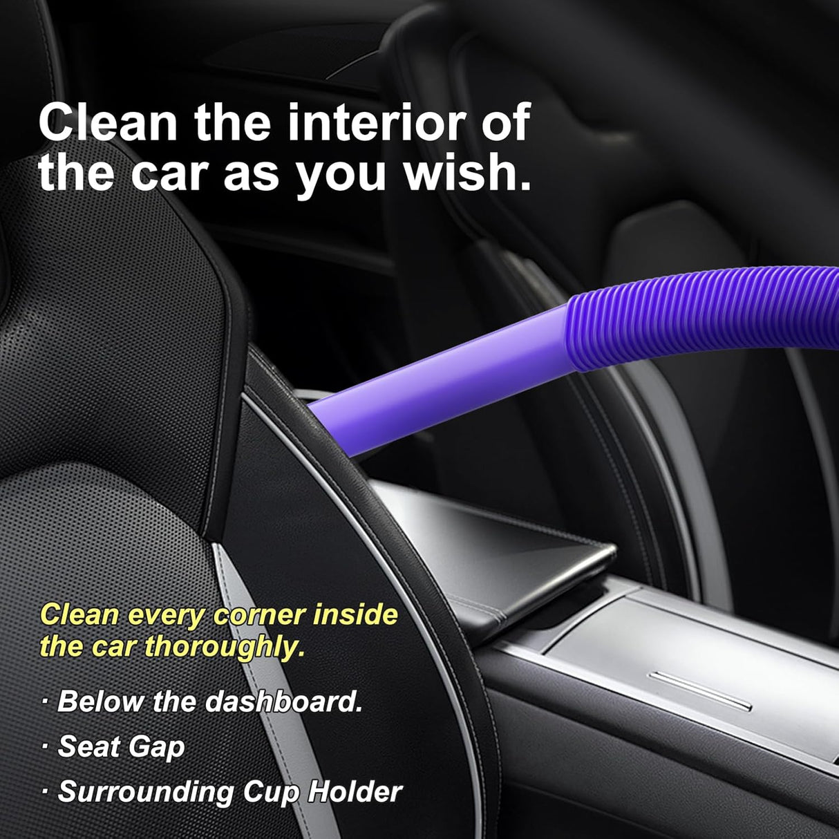 Dryer Lint Vacuum Attachment Compatible with Dyson V15 V12 V11 V10 V8 V7 Gen5 Cordless Vacuum Cleaner, Flexible Dryer Vent Cleaner Kit Lint Removal Tool Purple (【V7V8-V15】Dryer Lint Vacuum Attachment)