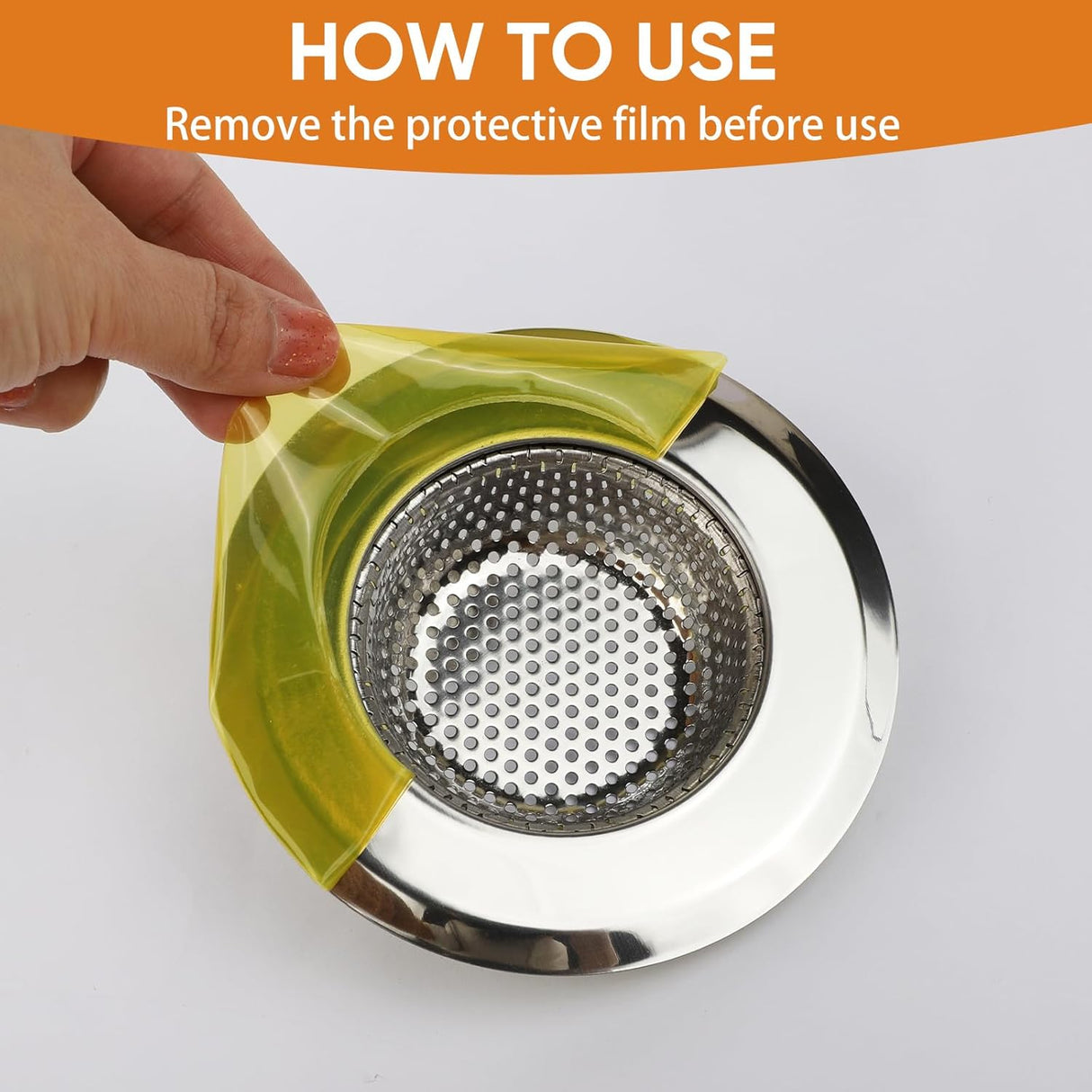 Kitchen Sink Strainer 2 Pack, 4.5 Inch/11.5cm Stainless Steel Sink Drain Strainer Kit Food Catcher for Kitchen Sink