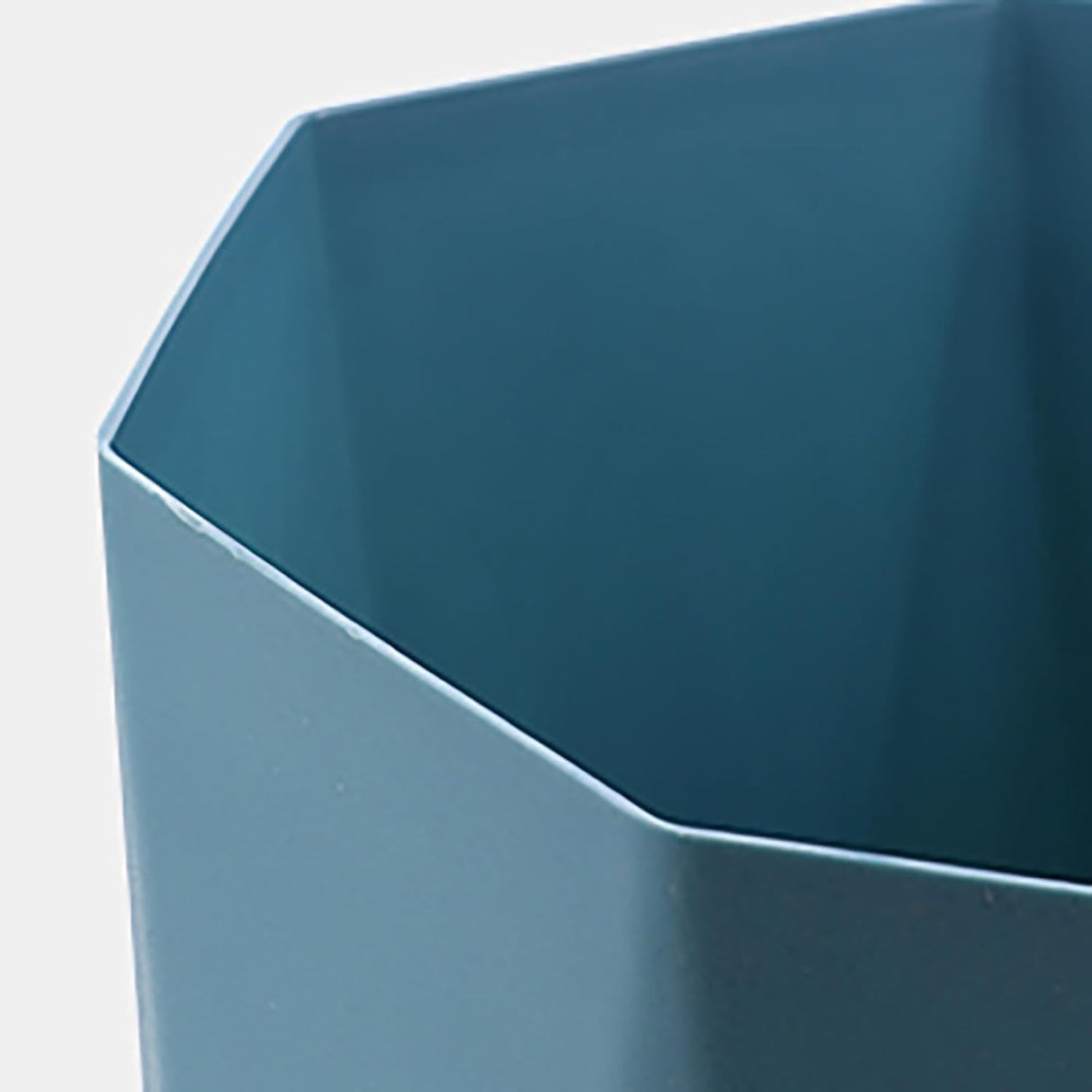 Polygon Small Trash Can,Bathroom Garbage Container, Office Organizer Plastic Wastebasket Rubbish Bin Paper Basket for Bathrooms, Kitchens,Laundry Room, Offices, Kids Rooms (Yellow)