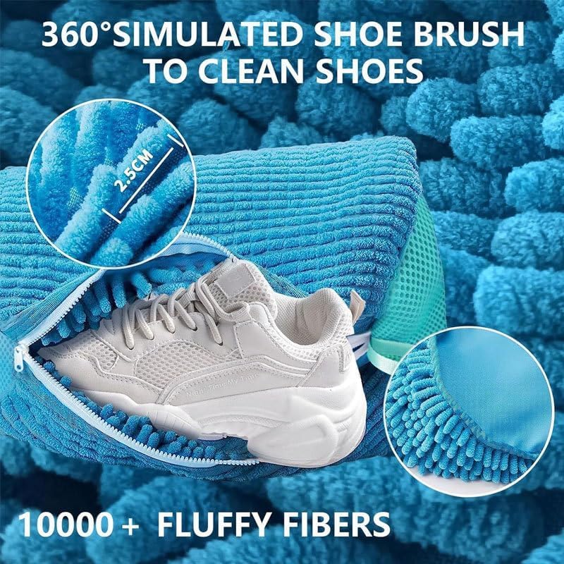 Unbloo Shoe Bag for Washing,Unbloo Laundry Shoe Bag, Sneaker Washing Machine Bag, Shoe Washing Machine Bag, Unstain Laundry Shoe Bag,Reusable Shoe Laundry Bag for Washer and Dryer (1pair-Yellow)