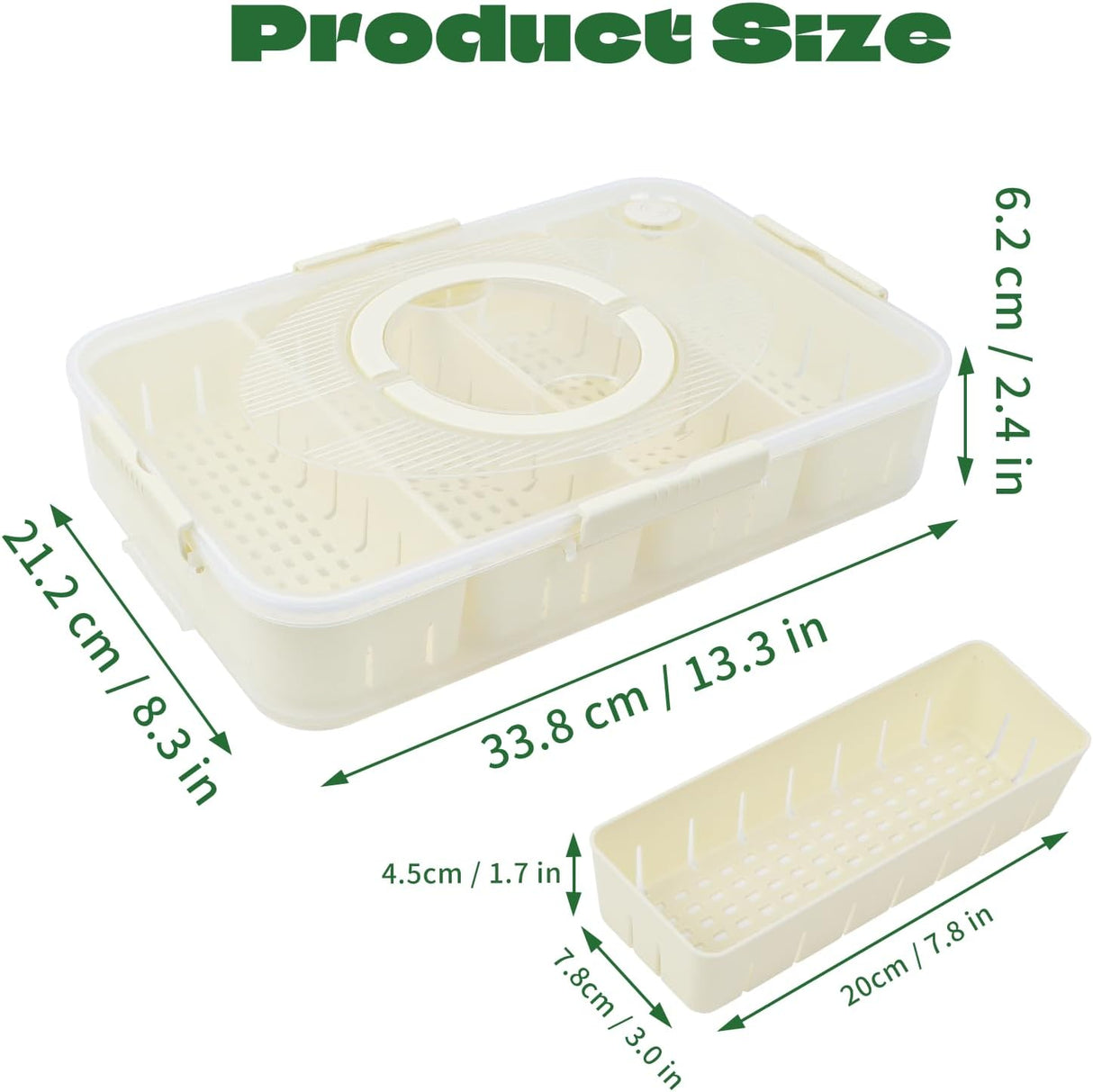 Snack Box Container,Dishwasher Safe Fruit Snack Containers,2 Pack Divided Serving Tray with Lid for Veggie Candy Snackle Charcuterie Plastic Boxes for Travel and Picnic(4 Compartments)