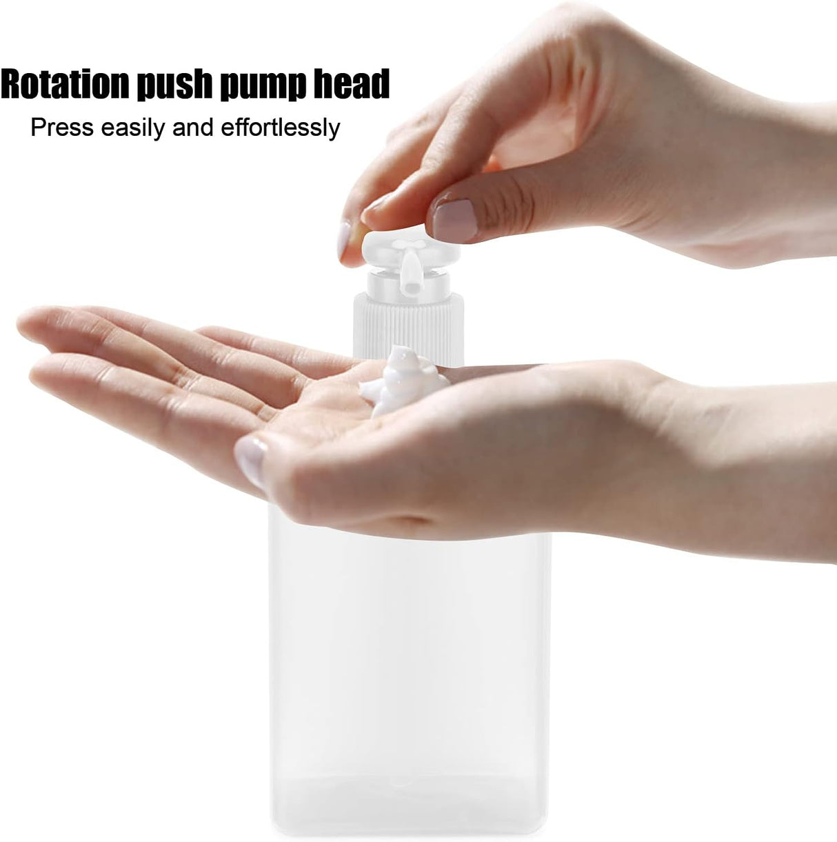 3Pcs Travel Bottle, 150ml Pump Bottle Lotion Dispenser, Clear Reusable Body Wash Container Bottles Empty Liquid Hand Soap Containers Plastic Press For Kitchen Bathroom