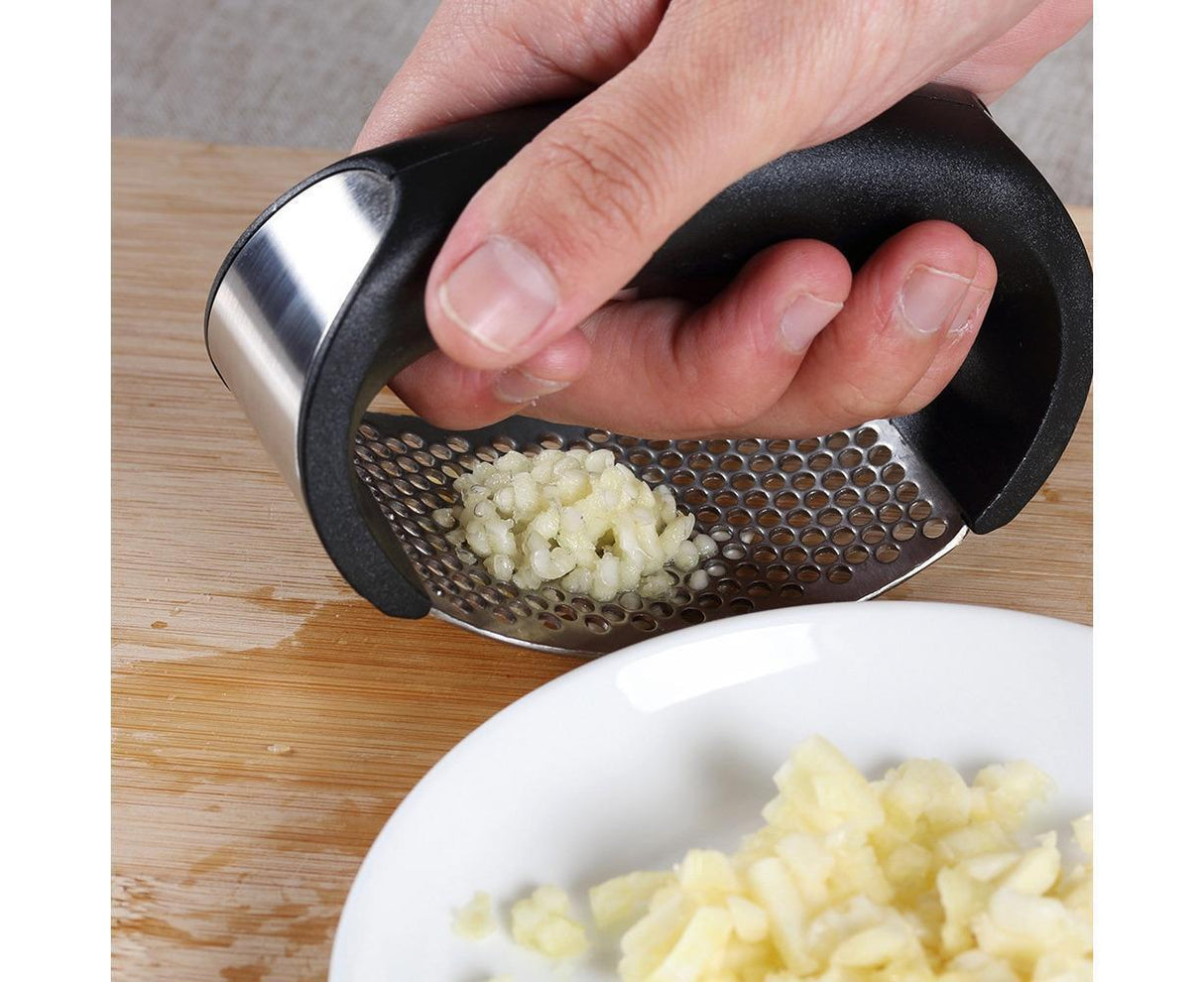 Garlic Grater Stainless Steel Manual Garlic Crusher Pressing Tool Household Kitchen Supplies