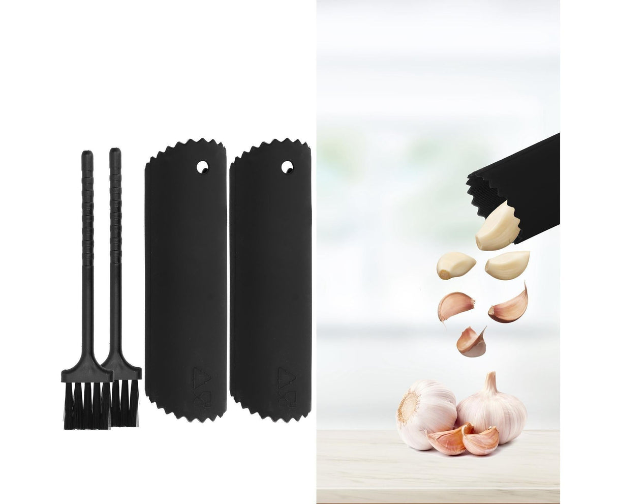 Garlic Peeler Sets Peeling Roller Tube Brush Food Grade Silicone OdorFree Kitchen Tool