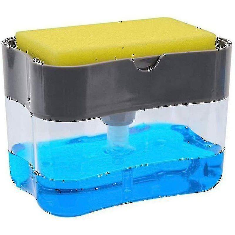 Soap Dispenser Set, Sink Organizer, Pump Soap Dispenser With Sponge Holder, Detergent Dispenser, Kitchen Utensil Holder For The Kitchen