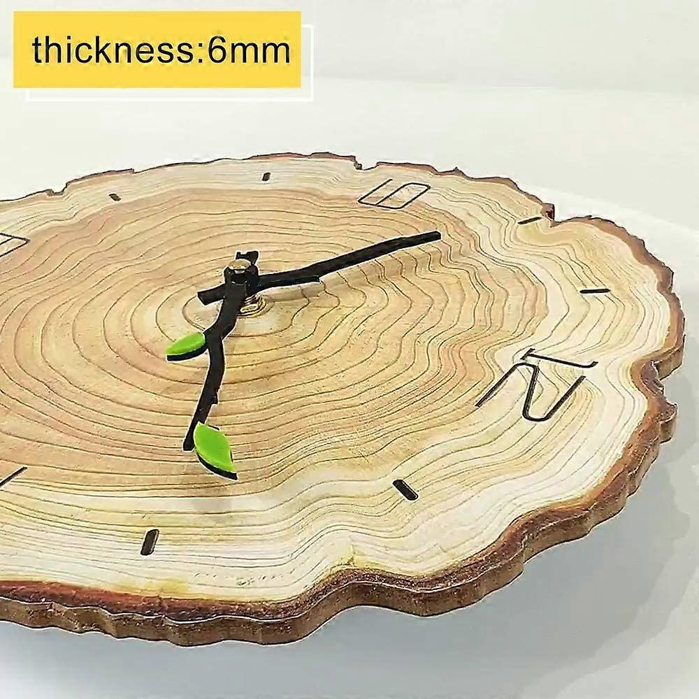 Silent Vintage Wall Clock Wood Wall Clock, Kitchen Wall Clock, Retro Vintage Wall Clock for Home Living Room Kitchen 28x30cm