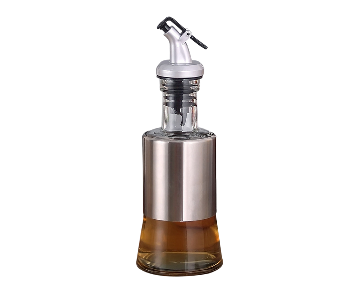 200/350/500ml Stainless Steel Oil Vinegar Bottle Dispenser Cruet Kitchen Gadget-200ML