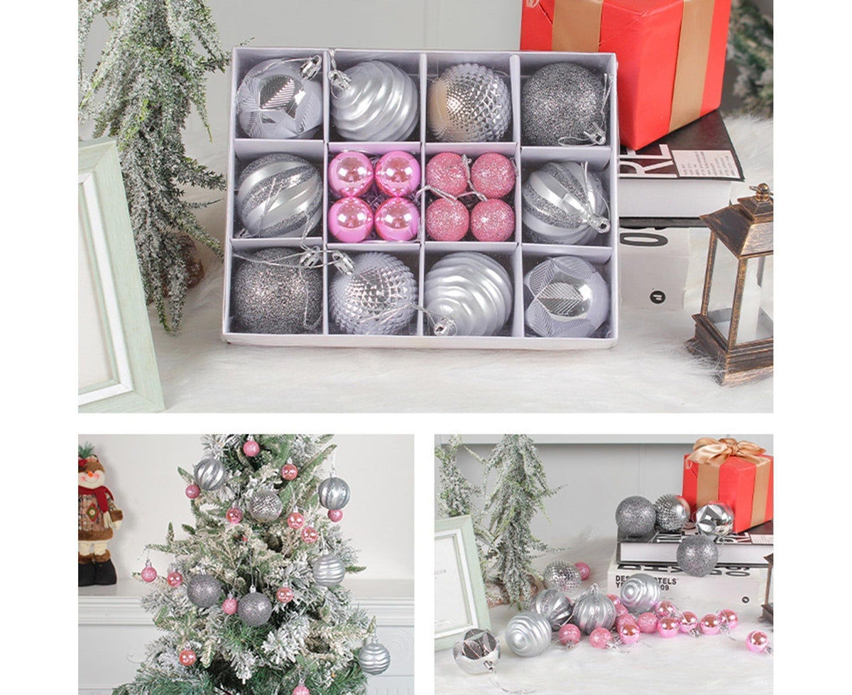 26Pcs Christmas Tree Balls Adorable Exquisite Prop-Silver