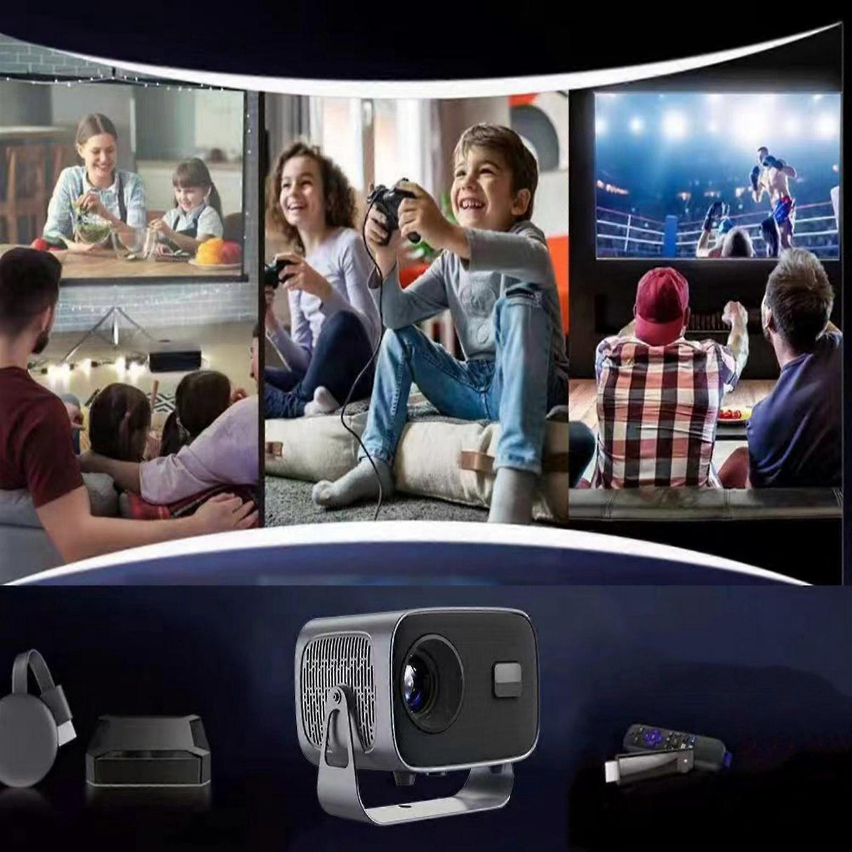 A10 Portable 4K Projector - Smart Video Projector for Home opera