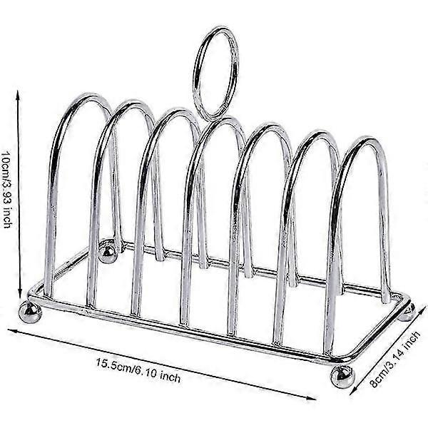 Stainless Steel Horseshoe Toaster Display Rack for Kitchen & Outdoor