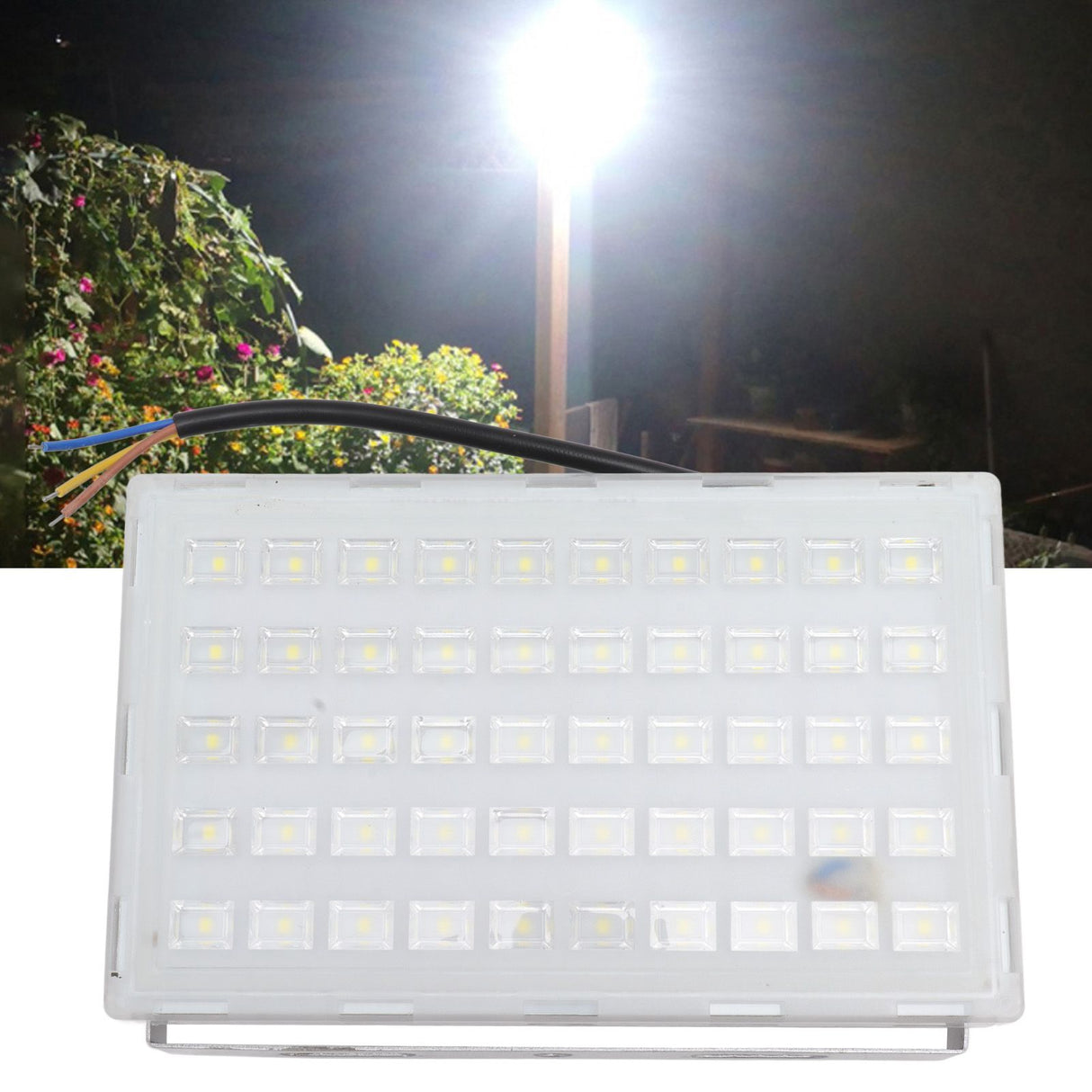 50W LED Flood Light IP66 Waterproof Super Bright Landscape Lamp Light for Backyard Garage Garden 220V