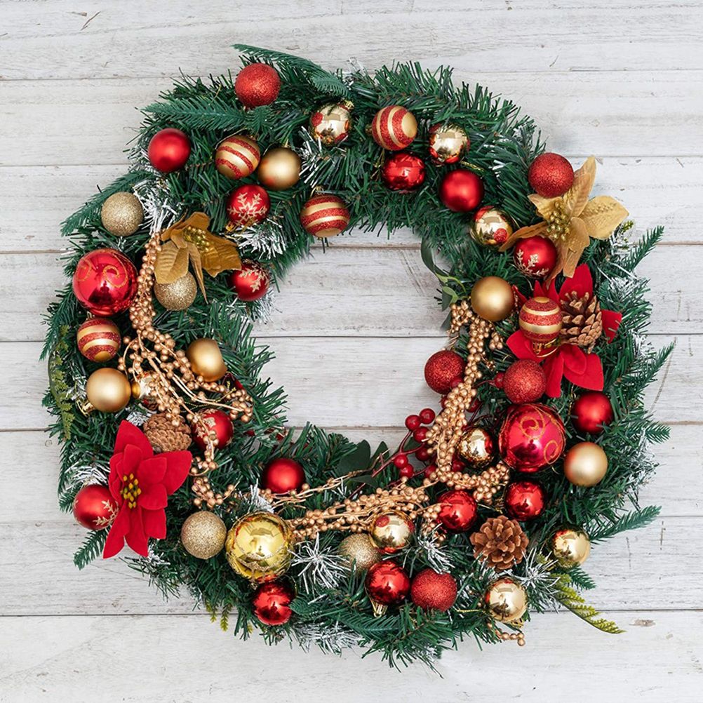 50PCS 4CM Shatterproof Christmas Ball Decorations Christmas Tree Ornaments Electroplating Balls Pendant for Engagements Anniversaries and Parties