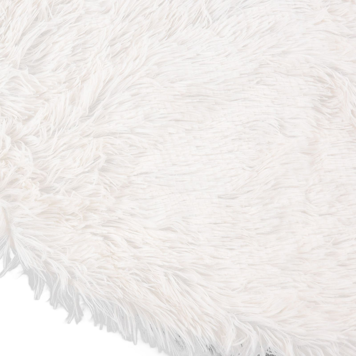 White Christmas Tree Skirts Sophisticated Dense Environmentally Friendly Plush Luxury ChristmasTree SkirtL