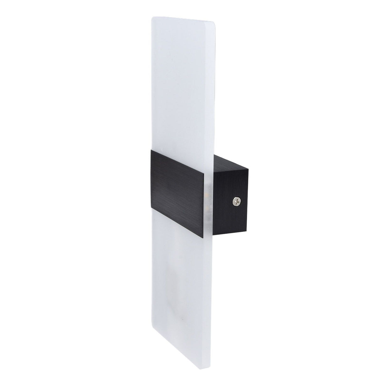 LED Wall Lamp 6W Acrylic Wall Light 360° Luminous High Brightness Preservative Up Down Lights for Bedroom Canteen 90‑265VBlack