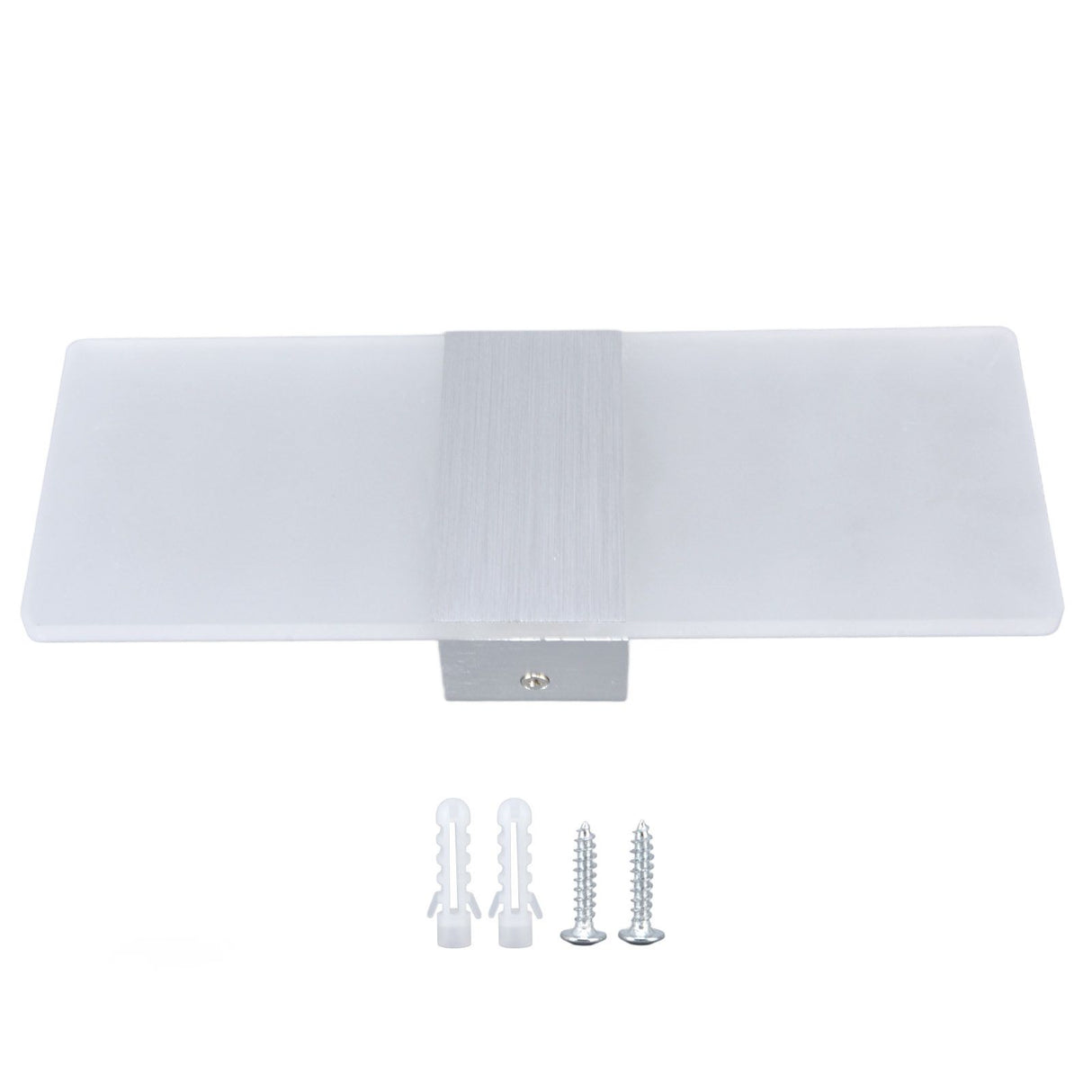 LED Wall Lamp 6W Acrylic Wall Light 360° Luminous High Brightness Preservative Up Down Lights for Bedroom Canteen 90‑265VSilver