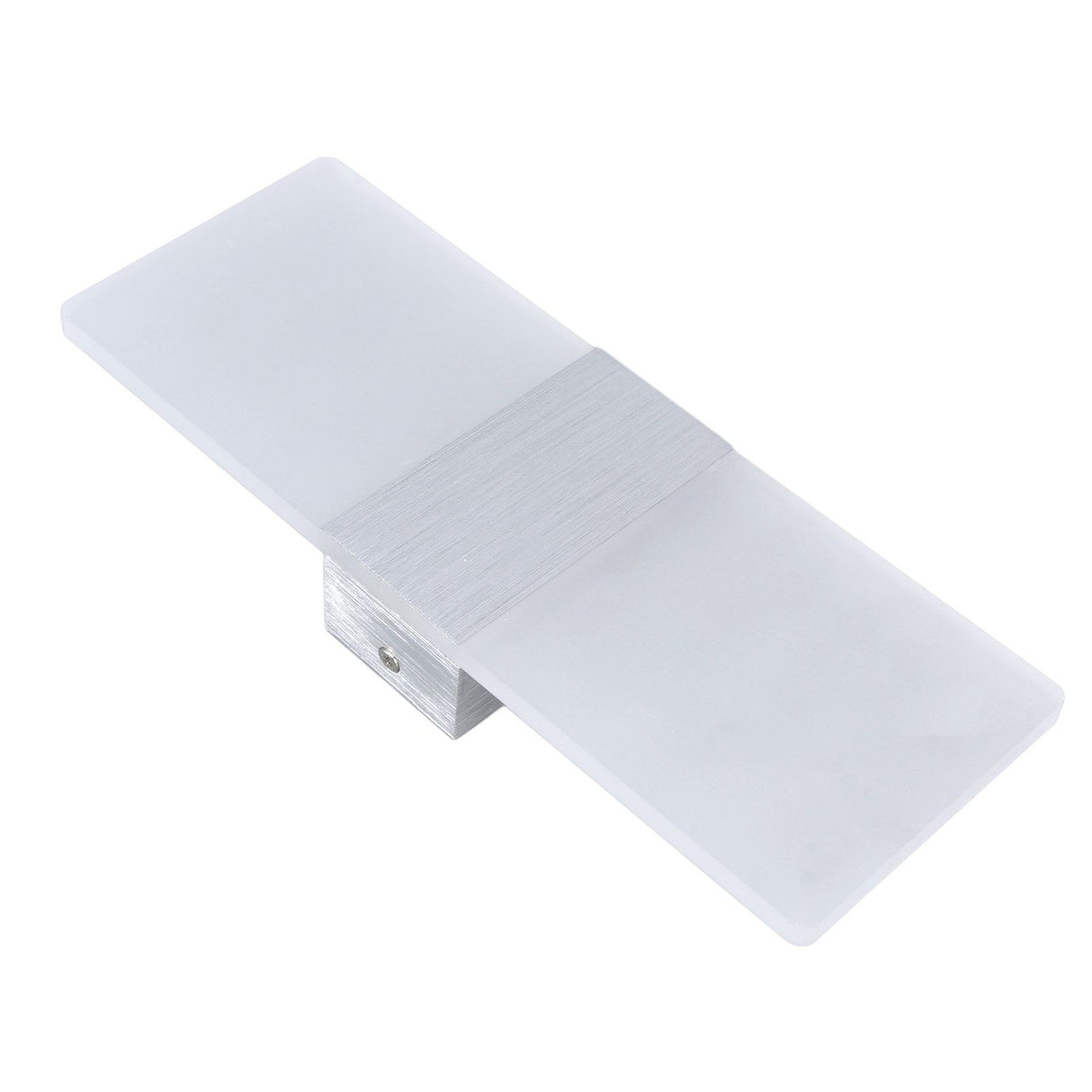 LED Wall Lamp 6W Acrylic Wall Light 360° Luminous High Brightness Preservative Up Down Lights for Bedroom Canteen 90‑265VSilver