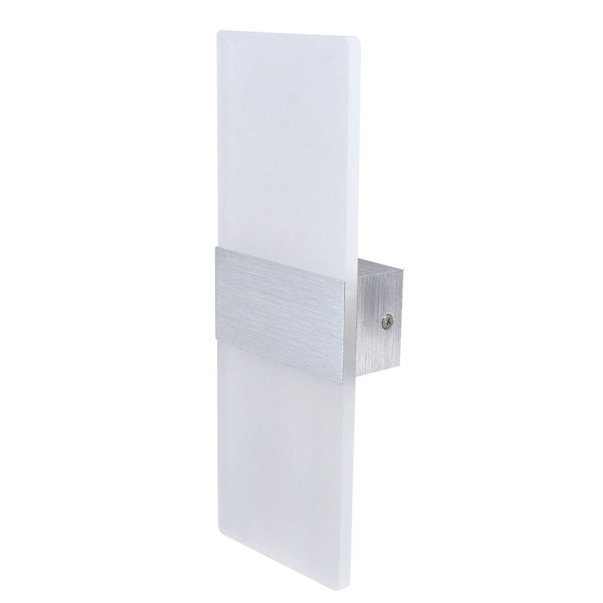 LED Wall Lamp 6W Acrylic Wall Light 360° Luminous High Brightness Preservative Up Down Lights for Bedroom Canteen 90‑265VSilver