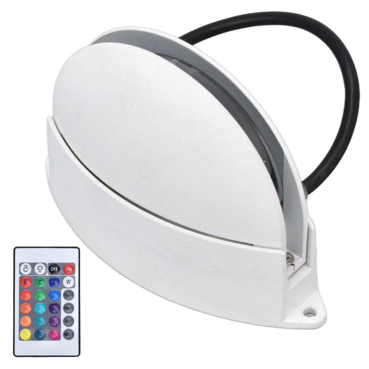 RGB Remote Control Wall Light Fashionable 24 Key High Brightness Semicircle RGB RC Wall Light for Corridor AC85‑265V