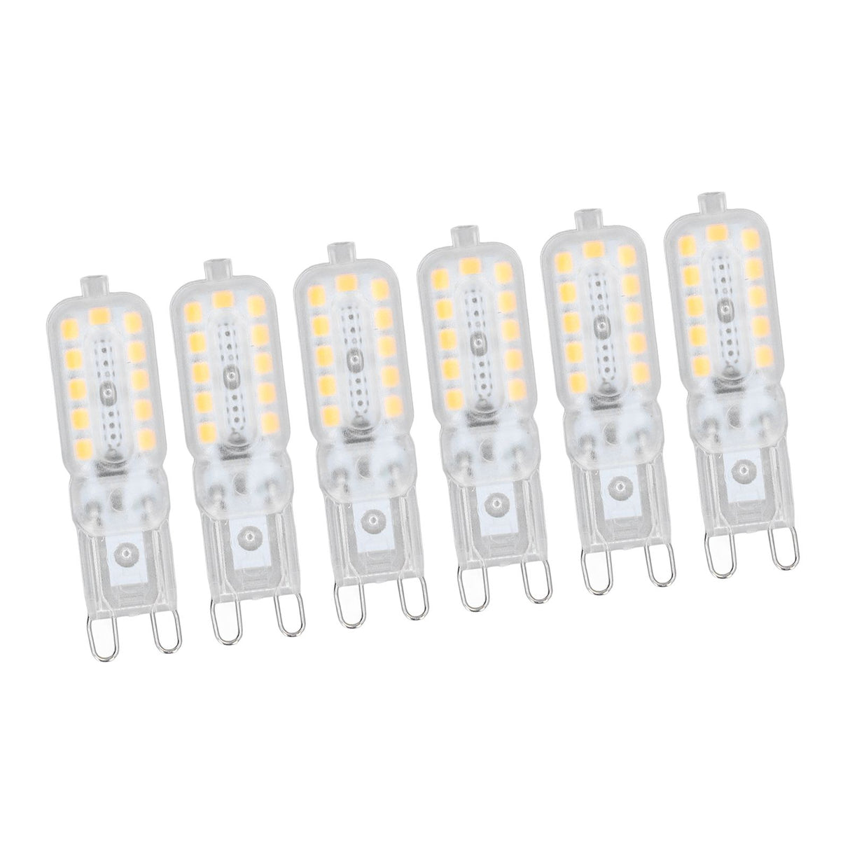 6pcs G9 LED Bulb 5W Transparent Cover 22LED Dimmable G9 Light Bulb for Ceiling Light Wall Light Table Light White Light 110-140V