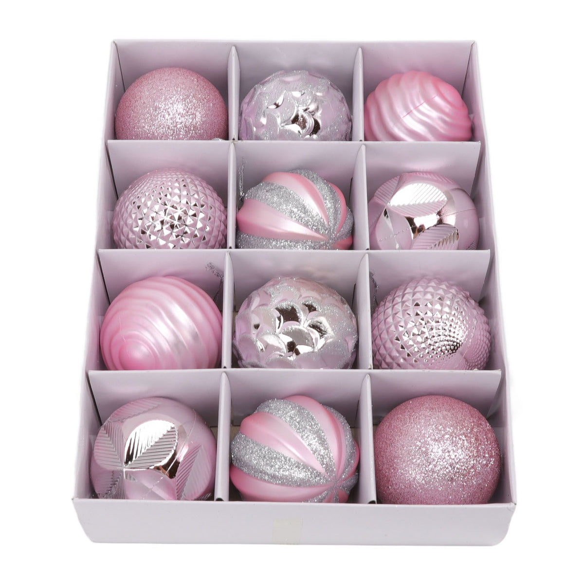 Christmas Tree Balls Ornaments Christmas Tree Decorations for Family Parties Garden Dinners Birthday Parties Pink