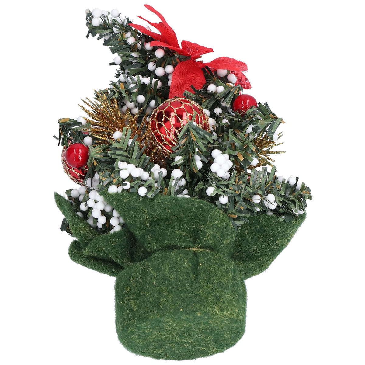 Artificial Christmas Tree Mini Exquisite Cute Bright Colors Desktop Innovative Christmas Tree OrnamentsRed