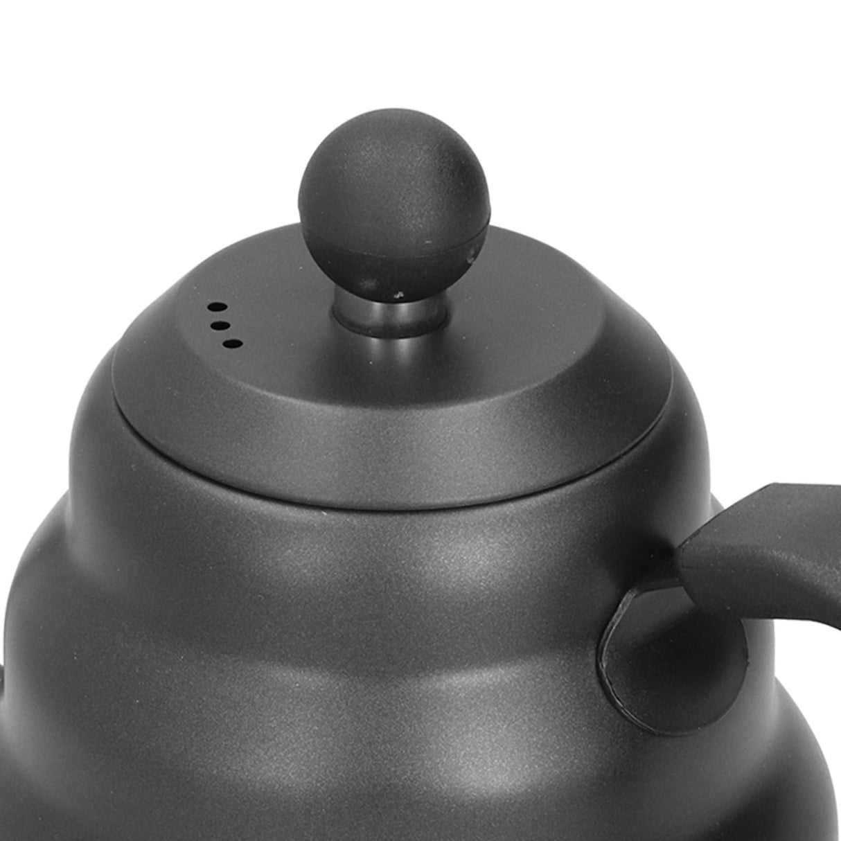 PTFE Stainless Steel Tea Pot Coffee Kettle Gooseneck Spout Pour Over Coffee Maker Drip Kettle Black1L