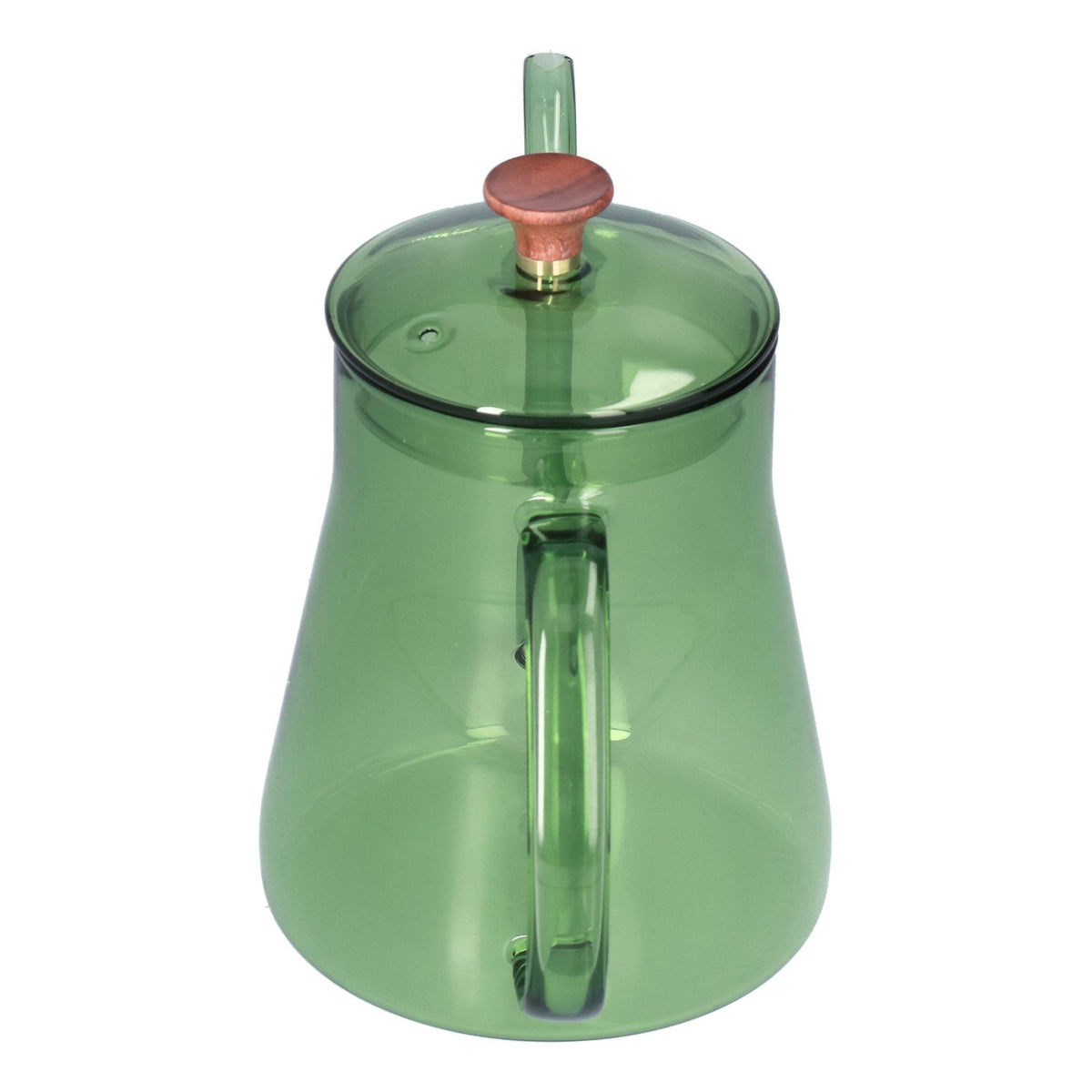 Coffee Kettle Glass Coffee Pot 600ML Coffee Drip Kettle Long Nozzle Kettle for Home KitchenGreen
