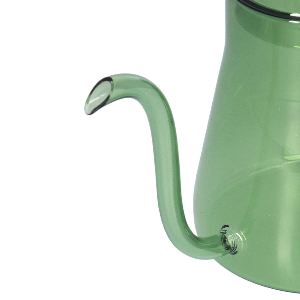 Coffee Kettle Glass Coffee Pot 600ML Coffee Drip Kettle Long Nozzle Kettle for Home KitchenGreen