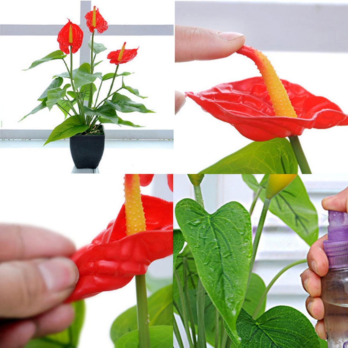 Artificial Flower Living Room Decorative Flowers Plastic Flowers Simulation Potted Plant Ornaments Fake Flower