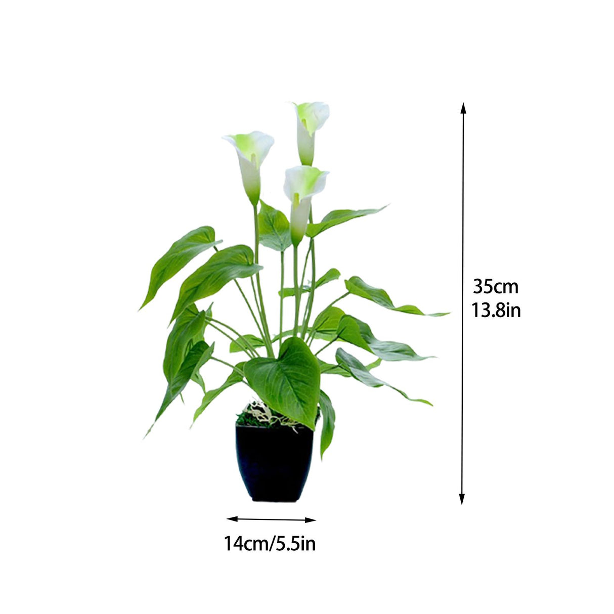 Artificial Flower Living Room Decorative Flowers Plastic Flowers Simulation Potted Plant Ornaments Fake Flower