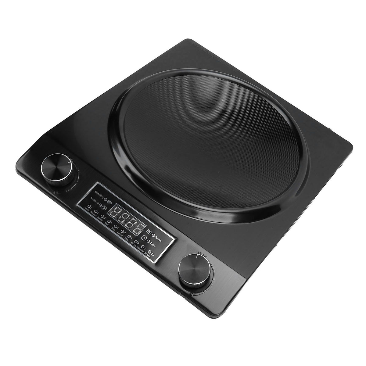 3500W Portable Induction Cooktop Aluminum ABS Countertop Induction Cooker Hot Plate with Smart Touch Panel for Home Kitchen US Plug 110V