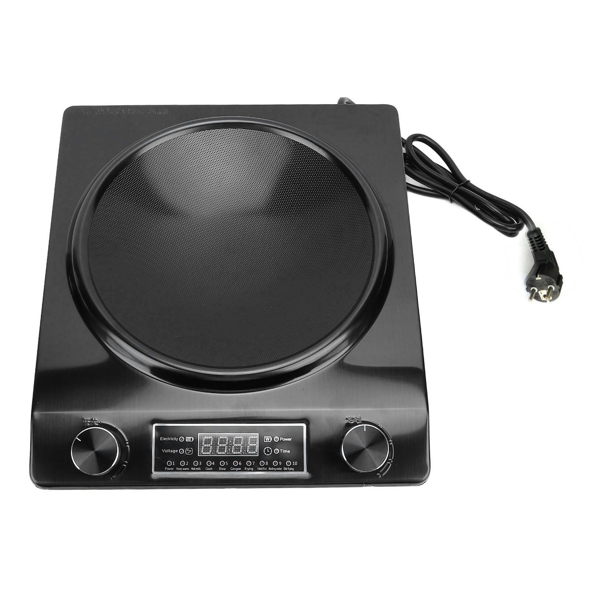 3500W Portable Induction Cooktop Aluminum ABS Countertop Induction Cooker Hot Plate with Smart Touch Panel for Home Kitchen EU Plug 220V
